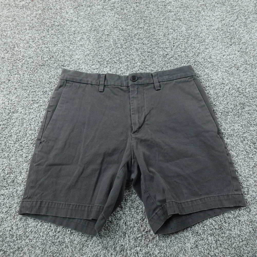 Banana Republic Shorts Mens 29 Gray Aiden Chino Flat Front Stretch Casual Preppy